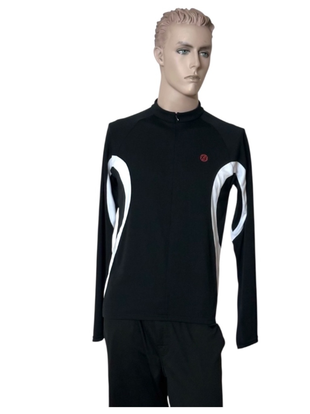 Bontrager Jersey Shirt Cycling for Mens Black White { Size: Large }
